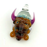 Purple Party Hat Glass Pendy