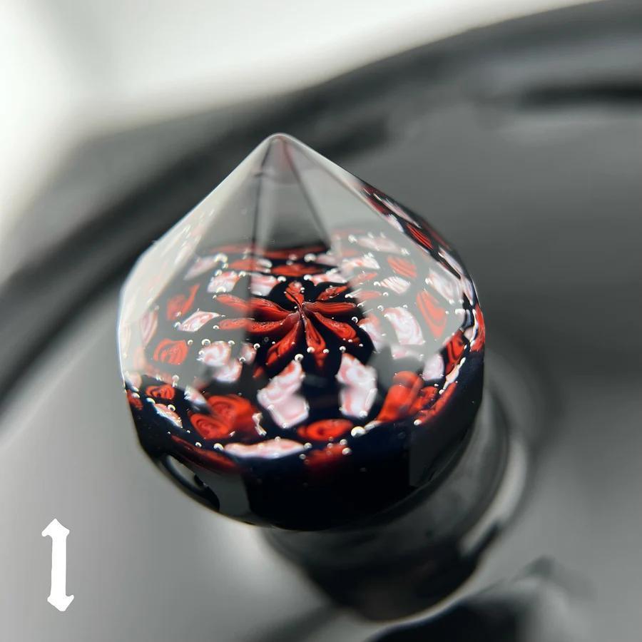 Shipley Glass Faceted Marble
