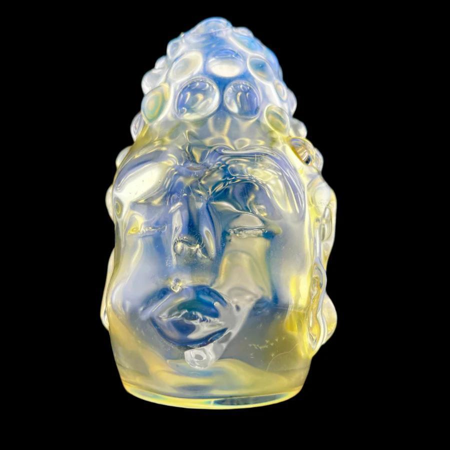 Nitro Glass Fumed Buddha Head - Nitro Glass