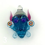 Purple Party Hat Glass Pendy