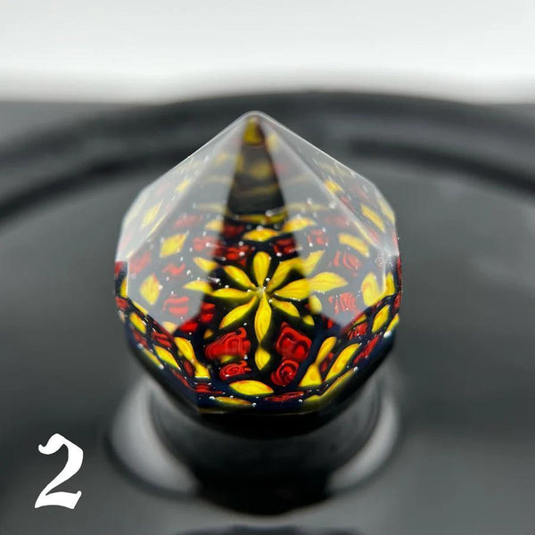 Shipley Glass Faceted Marble — alternate angle