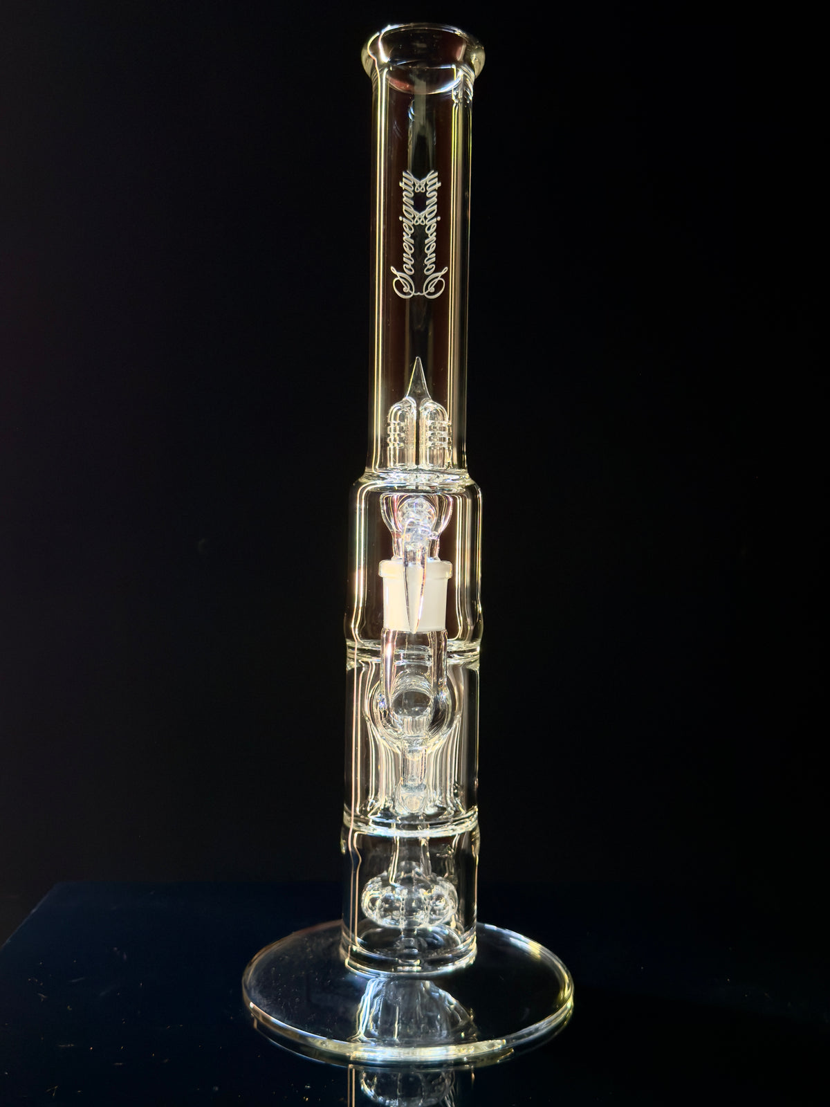 Sovereignty Glass Pint Pillar - C - Peyote Pint Straight Foot Straight Neck - Sovereignty Glass