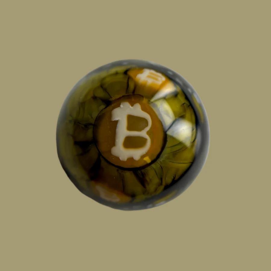 Matt Vision 26mm Bitcoin Marble
