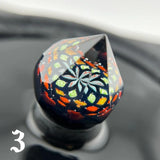 Shipley Glass Faceted Marble