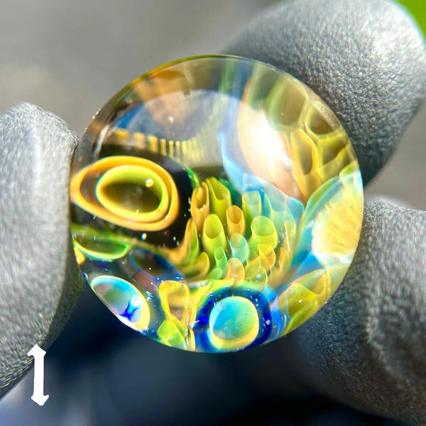 Hefe Glass 22mm Fume Marble — alternate angle
