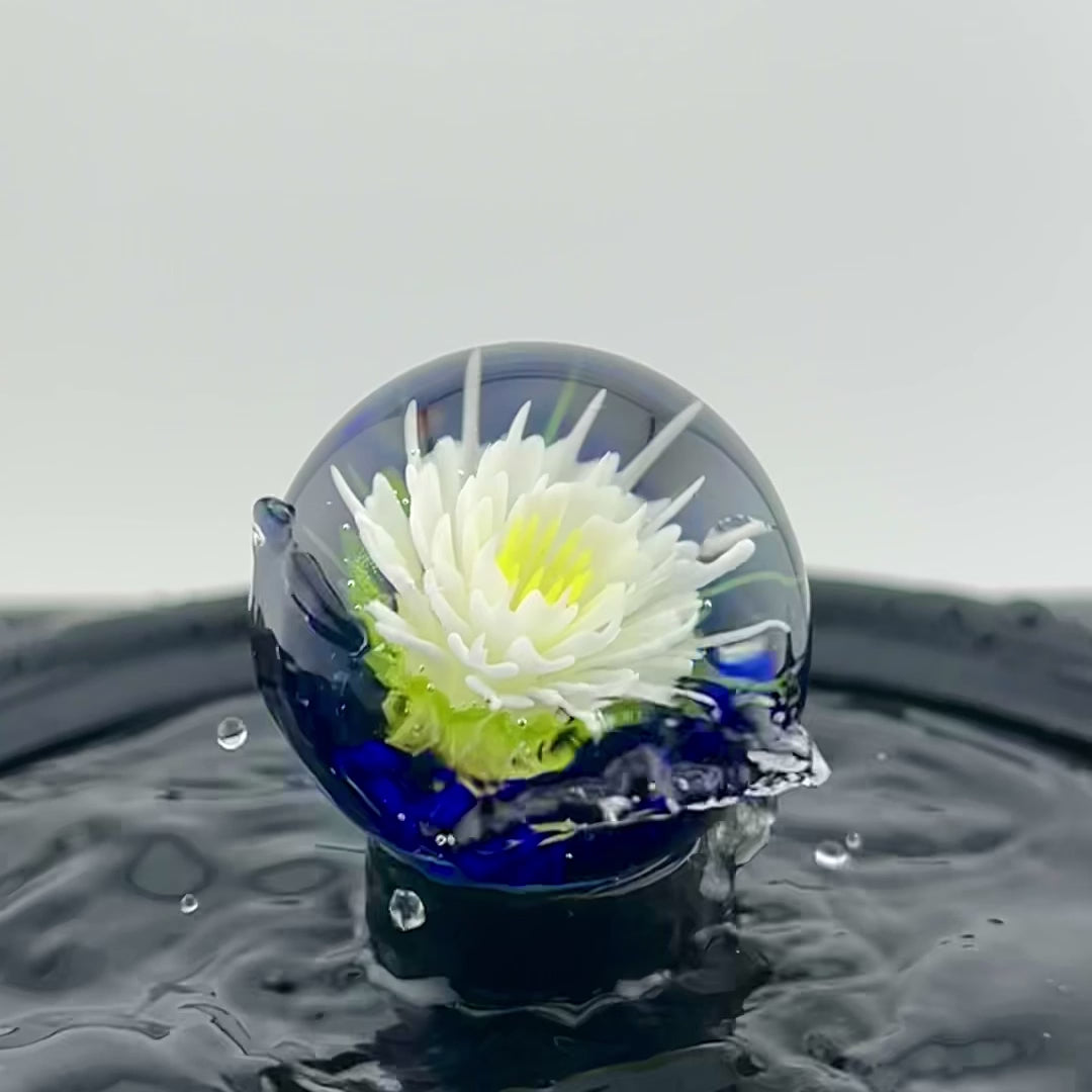 Bennie Glass 31mm ‘Flower Implosion’ Marble