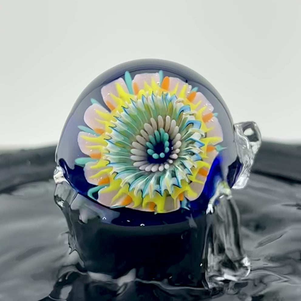 Bennie Glass 33mm ‘Flower Implosion’ Marble